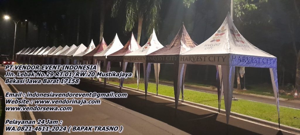 Sewa Aneka Jenis Tenda Roder,Konvensional,Kerucut Dan Bazar di Jakarta