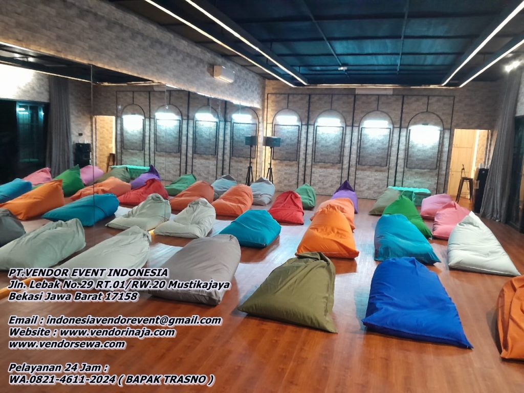 Sewa Bantal Beanbag Kerucut atau Lancip di Jakarta