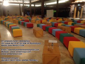 Sewa Puff Kotak Single Cover Aneka Warna Jakarta