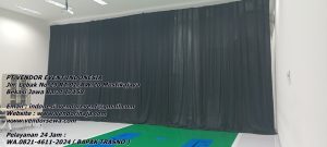 Sewa Tirai Tebal Hitam Event Menara Kadin Jakarta