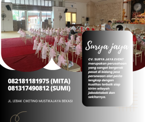 Jasa Sewa Kursi VIP Type Tiffany Aneka Warna Jakarta