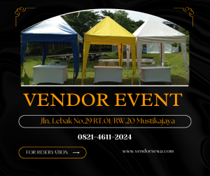 Rental Tenda Bazar Atap Biru,Putih,Kuning Jakarta
